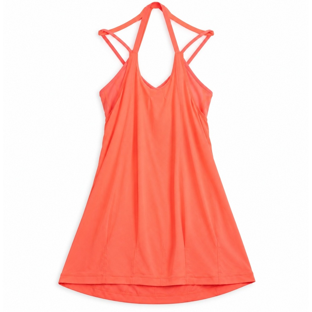 Lululemon Lightened Up Tank Top Womens Size 6 Peach Coral Built In Bra Yoga